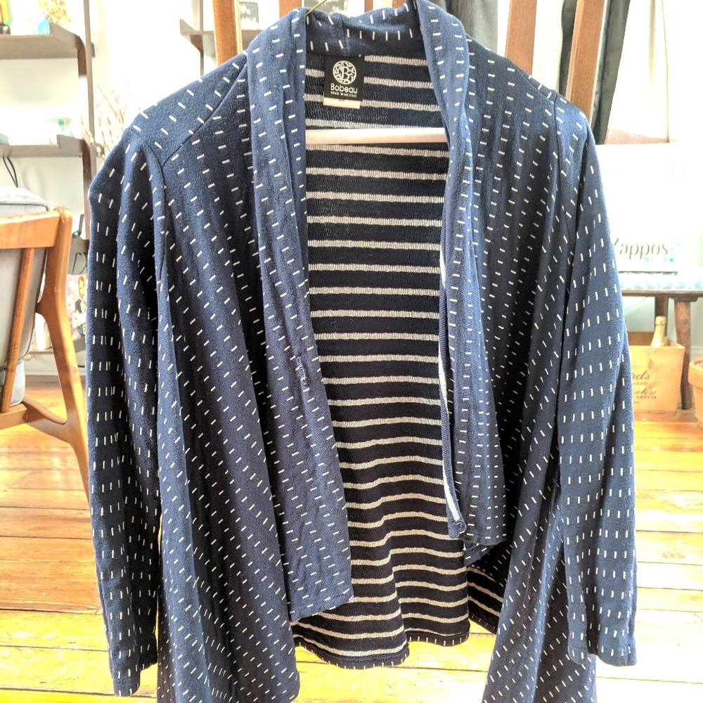 Bobeau one-button sweater